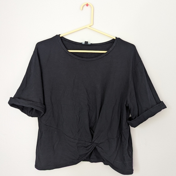 Express black soft cropped t shirt size M medium - Picture 1 of 4